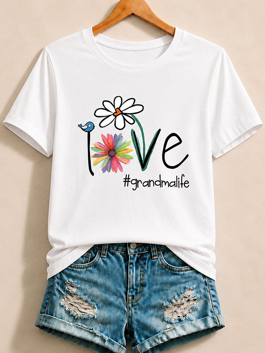 Wildflower Graphic Print - Flora Cotton Tee