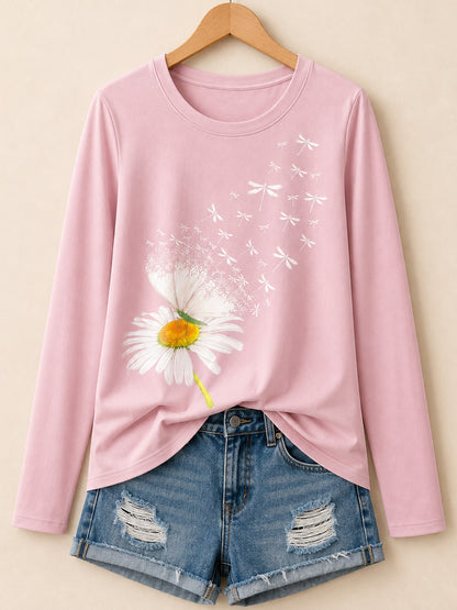 Classic Botanical – Langarmshirt aus Baumwolle