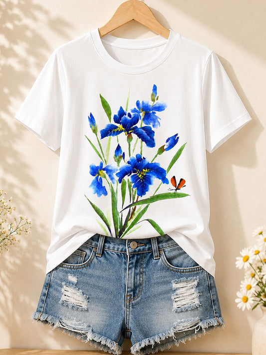 Botanische Essentials für jeden Tag - Flora Baumwoll-T-Shirt