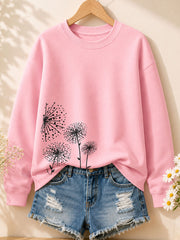 Dandelion Wishes - Botanical Story Cotton Sweatshirt
