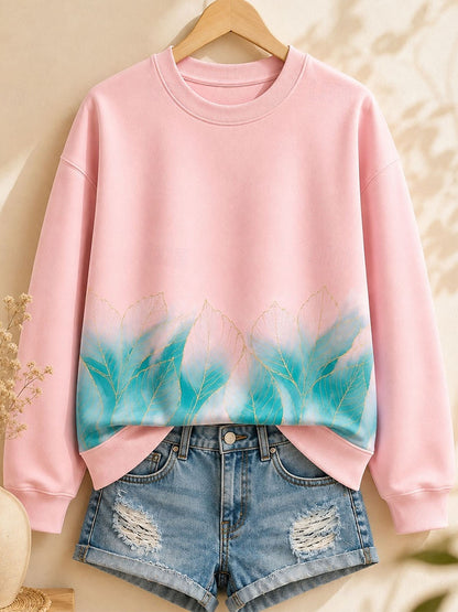 Lotus Garden - Flora Cotton Blend Sweatshirt