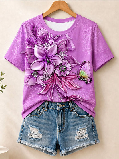 Field Wildflower Meadow - Life Stories Cotton Tee