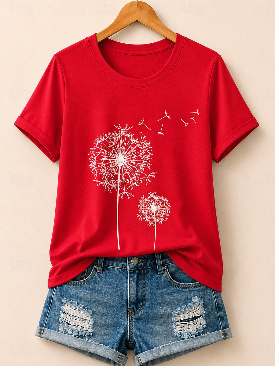 Dandelions In The Wind - Life Stories Cotton Tee