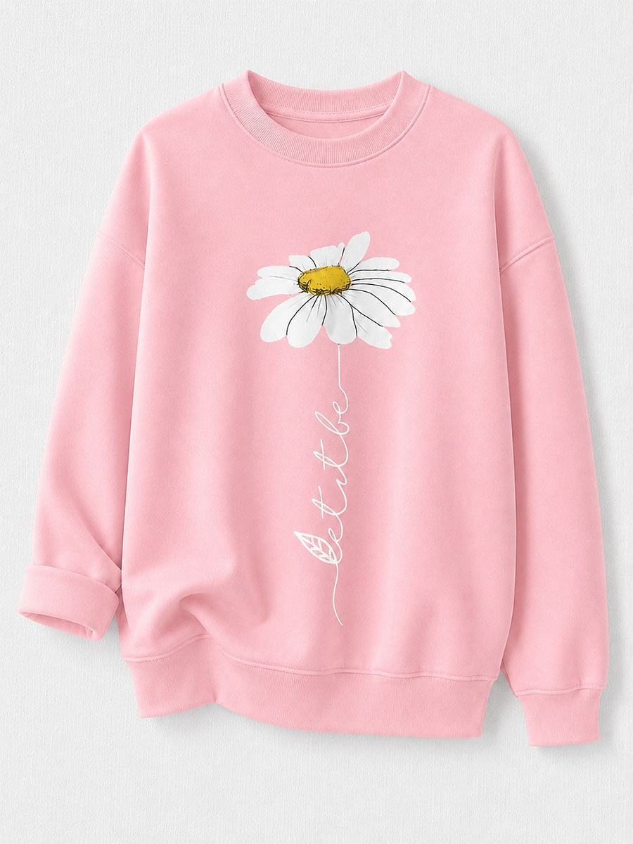 Be Kind Daisy - Flora Cotton Blend Sweatshirt