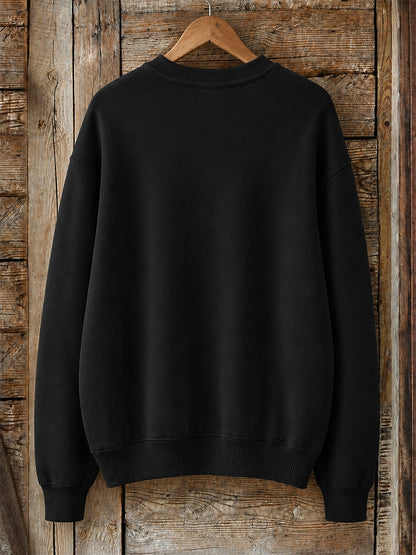 Fall For Jesus He Never Leaves - Christian Inspirational Cotton Blend Sweatshirt