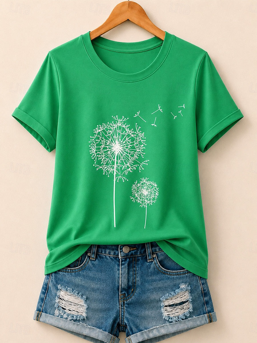 Dandelions In The Wind - Life Stories Cotton Tee