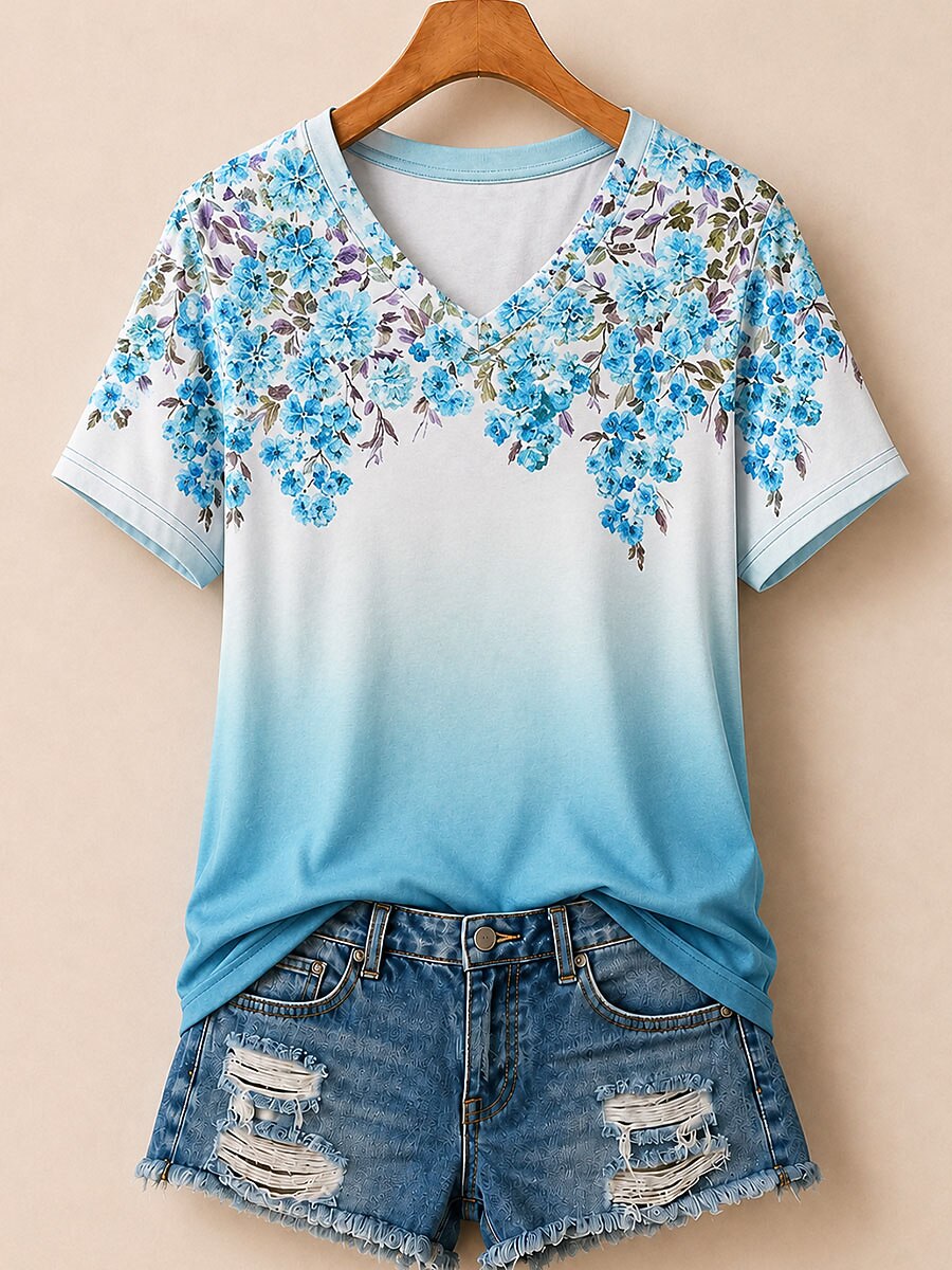 Artistic Botanical Panel - Life Stories Cotton Tee