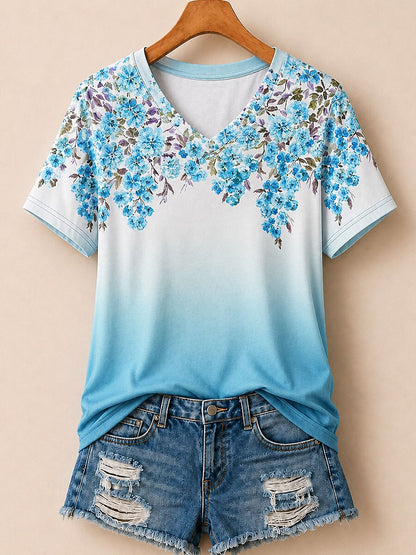 Artistic Botanical Panel - Life Stories Cotton Tee