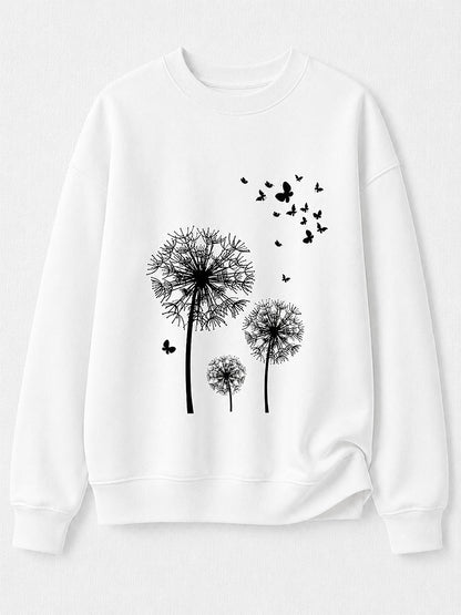 Multicolor Floral Sweatshirt in Blue
