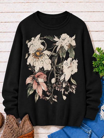 Vintage Blossoms With Butterfly women's sweatshirts - product image 4