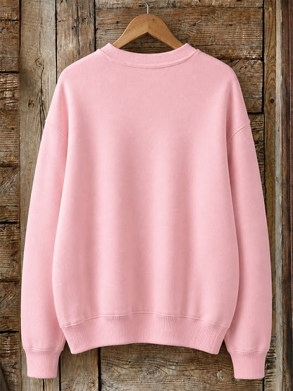 Dandelion Cats In The Wind - Nature Story Cotton Blend Sweatshirt