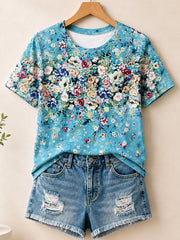 Allover Wildflower Garden - Life Stories Cotton Tee
