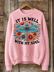 It Is Well With My Soul - Christian Inspirational Cotton Blend Sweatshirt
