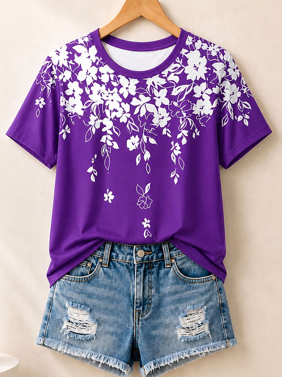 Dramatic Floral Bouquet - Flora Cotton Tee