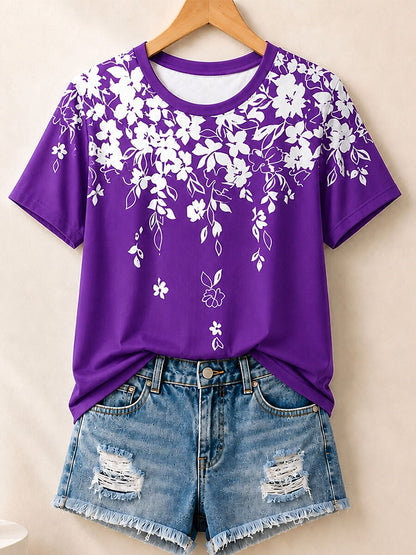 Dramatic Floral Bouquet - Flora Cotton Tee