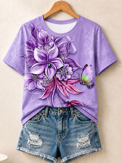 Field Wildflower Meadow - Life Stories Cotton Tee