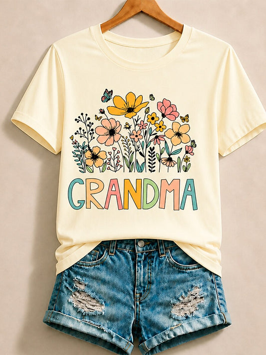 Garden Floral Graphic - Flora Cotton Tee