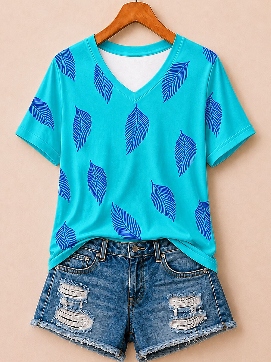 Geometric Botanical Panel - Life Stories Cotton Tee