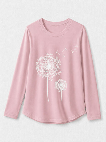 Multicolor Cotton Tee in Blue