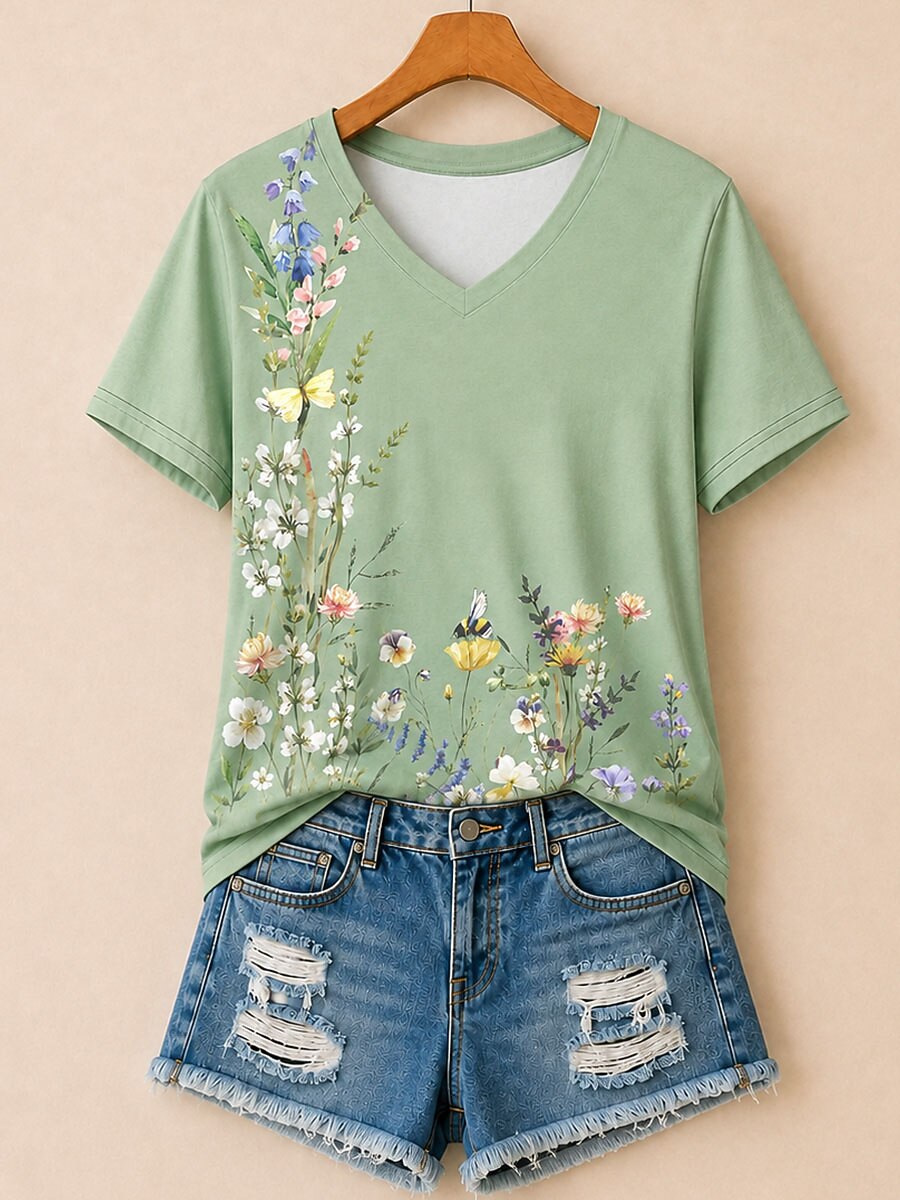 Musical Garden Botanicals - Life Stories Cotton Tee