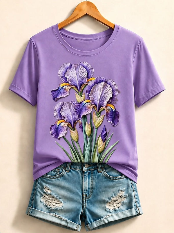 Iris Bouquet - Flora Cotton Tee