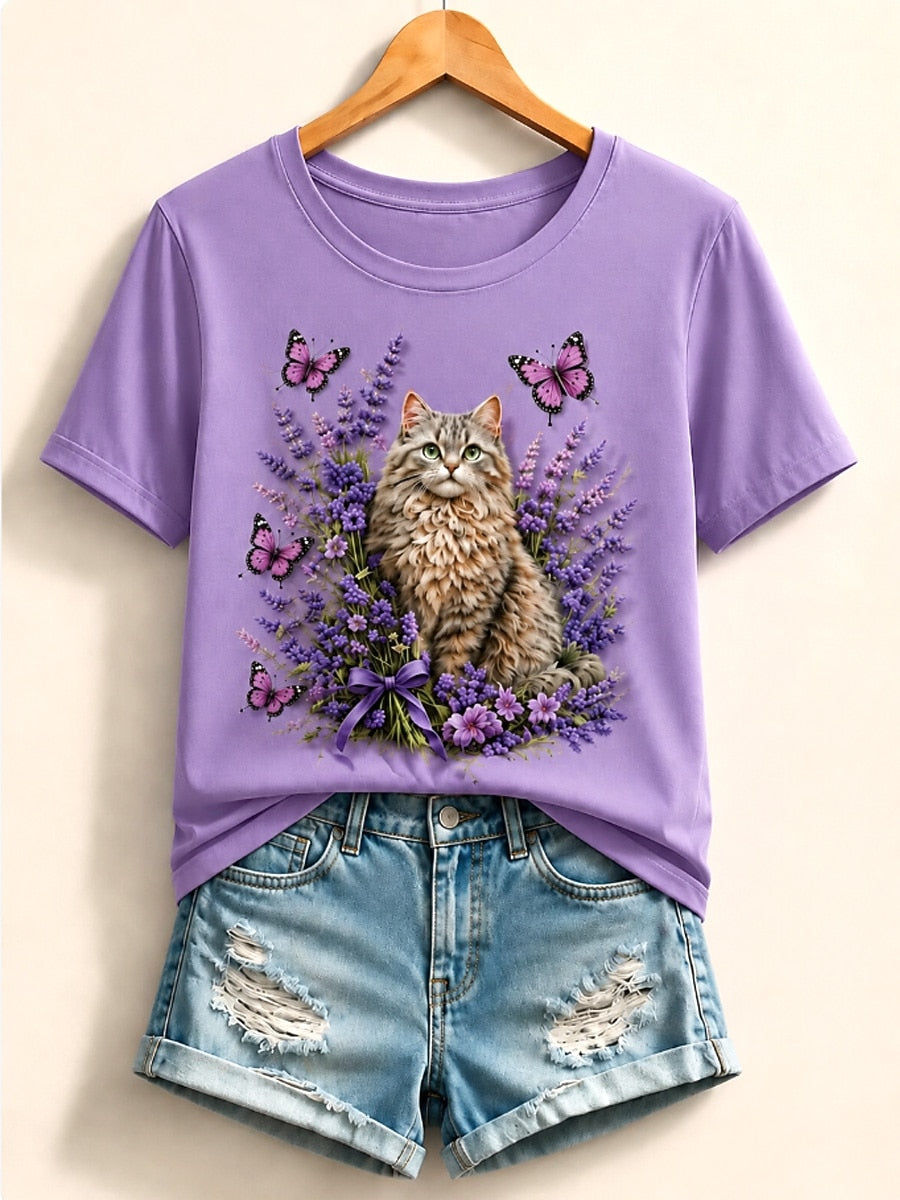 Waldtiere – Naturgeschichte Baumwoll-T-Shirt