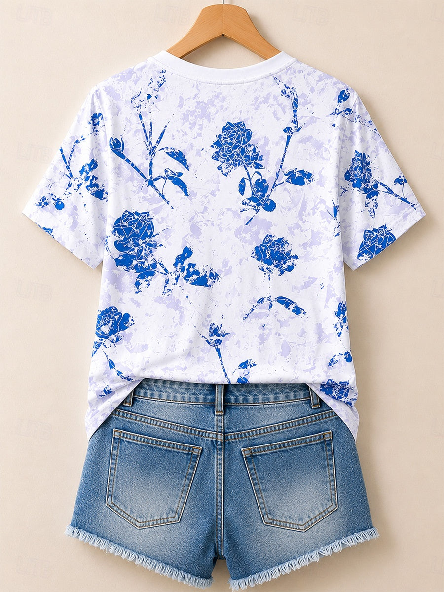 Vintage Wildflower Bouquet - Life Stories Cotton Tee