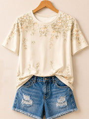 Cherry Blossom Cascade - Flora Cotton Tee