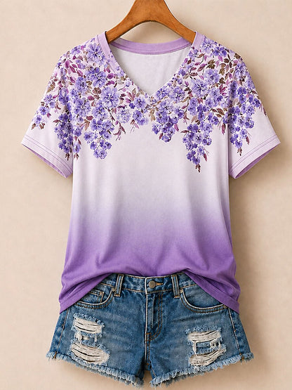 Artistic Botanical Panel - Life Stories Cotton Tee