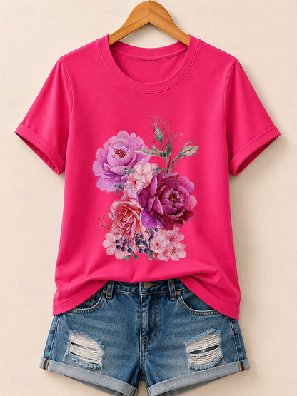 Peony Bouquet - Flora Cotton Tee