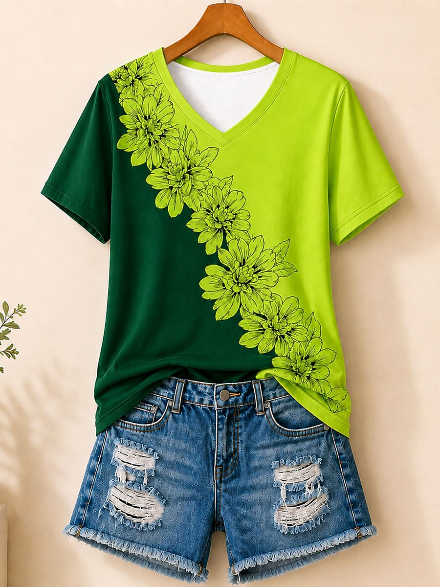 Vintage Botanical Panel - Life Stories Cotton Tee