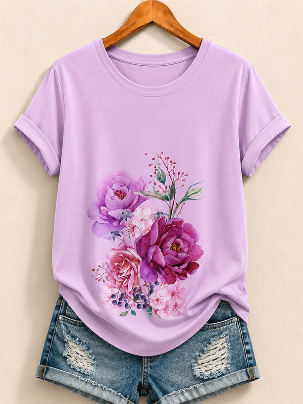 Peony Bouquet - Flora Cotton Tee